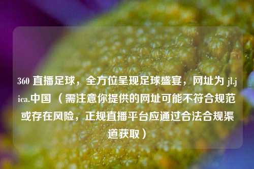 360 直播足球,全方位呈现足球盛宴,网址为 jl.jica.中国 (需注意你提供的网址可能不符合规范或存在风险,正规直播平台应通过合法合规渠道获取)