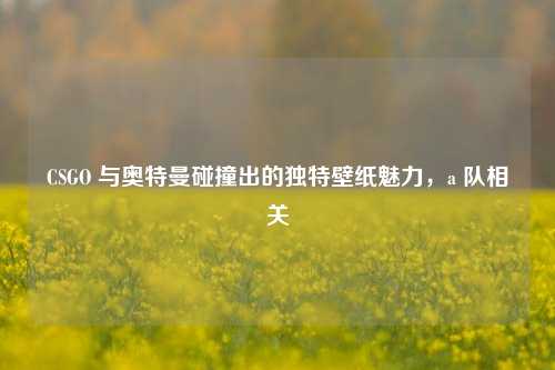CSGO 与奥特曼碰撞出的独特壁纸魅力，a 队相关