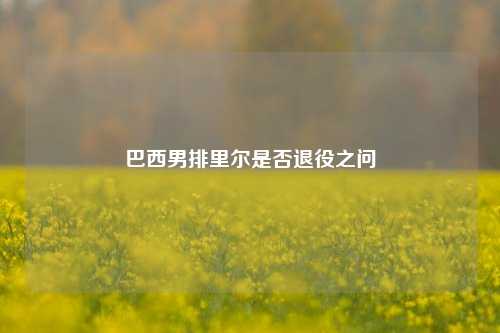 巴西男排里尔是否退役之问