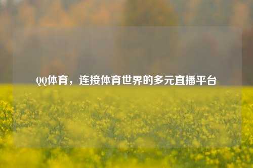 QQ体育,连接体育世界的多元直播平台
