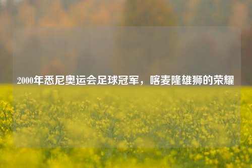 2000年悉尼奥运会足球冠军，喀麦隆雄狮的荣耀