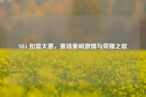 NBA 扣篮大赛,赛场奏响激情与荣耀之歌