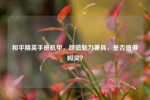 和平精英手册机甲，颜值魅力兼具，是否值得购买？